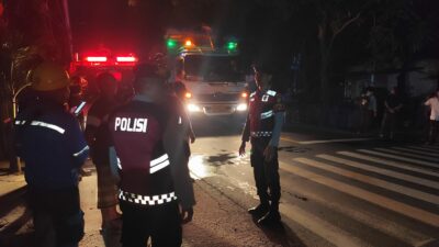 Polres Lobar Sigap Amankan Lokasi Konsleting Listrik dan Atur Lalin, Pastikan Keselamatan Warga