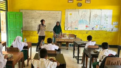 Polsek Lembar Pastikan Program Makan Bergizi Gratis Berjalan Aman dan Lancar