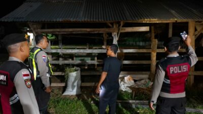 Keamanan Masyarakat Ditingkatkan, Polsek Sekotong Rutin Patroli Malam