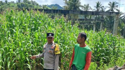 Bhabinkamtibmas Sekotong Dorong Pemanfaatan Pekarangan untuk Ketahanan Pangan