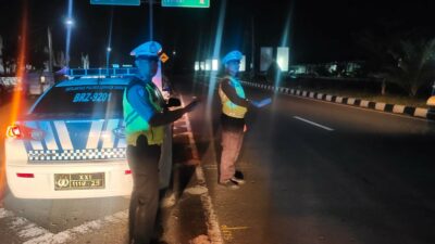 Patroli Malam di Bypass BIL, Satlantas Lombok Barat Cegah Balap Liar dan Kejahatan