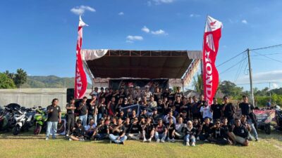 Satlantas Lombok Barat dan VOCLOM Gelar Edukasi Safety Riding di Gerung