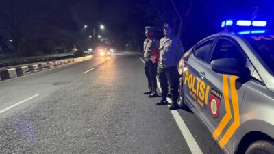 Patroli Blue Light Polsek Kediri Cegah Kejahatan Jalanan di Jalur Rawan BIL Lombok Barat
